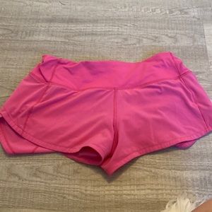 Sonic pink lululemon speed ups size two only worn once